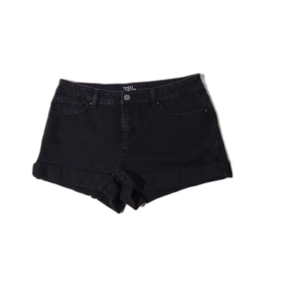 Time and True Women's Size 14 Black Shorts Boyfriend Cut 🌍5/$10🌎 - Picture 1 of 6